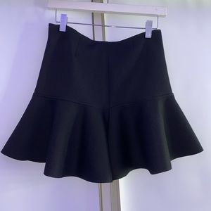 Ruffled Black Skirt
